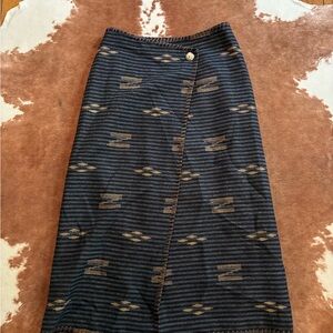 Vintage Lauren Ralph Lauren wool southwestern wrap skirt